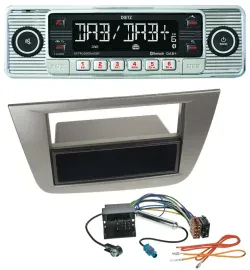 Dietz Bluetooth MP3 DAB USB Autoradio für Seat Altea Toledo ab 05 Anthrazit-meta