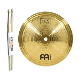 Meinl HCS8B Bell Becken 8 Zoll Effektbecken mit keepdrum Drumsticks