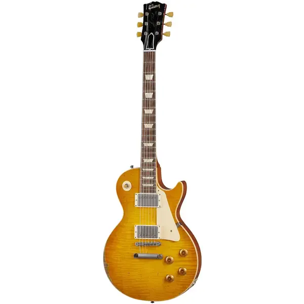 Электрогитара Gibson Custom Shop 1959 Les Paul Standard Ultra Heavy Aged Lemon Burst