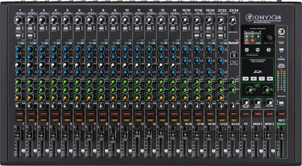 Аналоговый микшер Mackie Onyx 24-Channel Premium Analog Mixer with Multi-Track USB