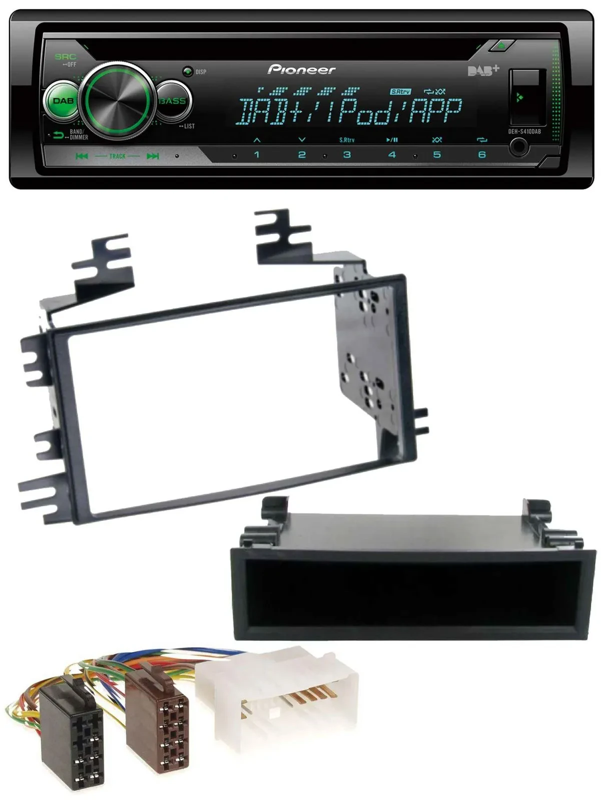 Pioneer USB MP3 DAB AUX CD Autoradio für Kia Rio Hyundai Accent 2006-2011