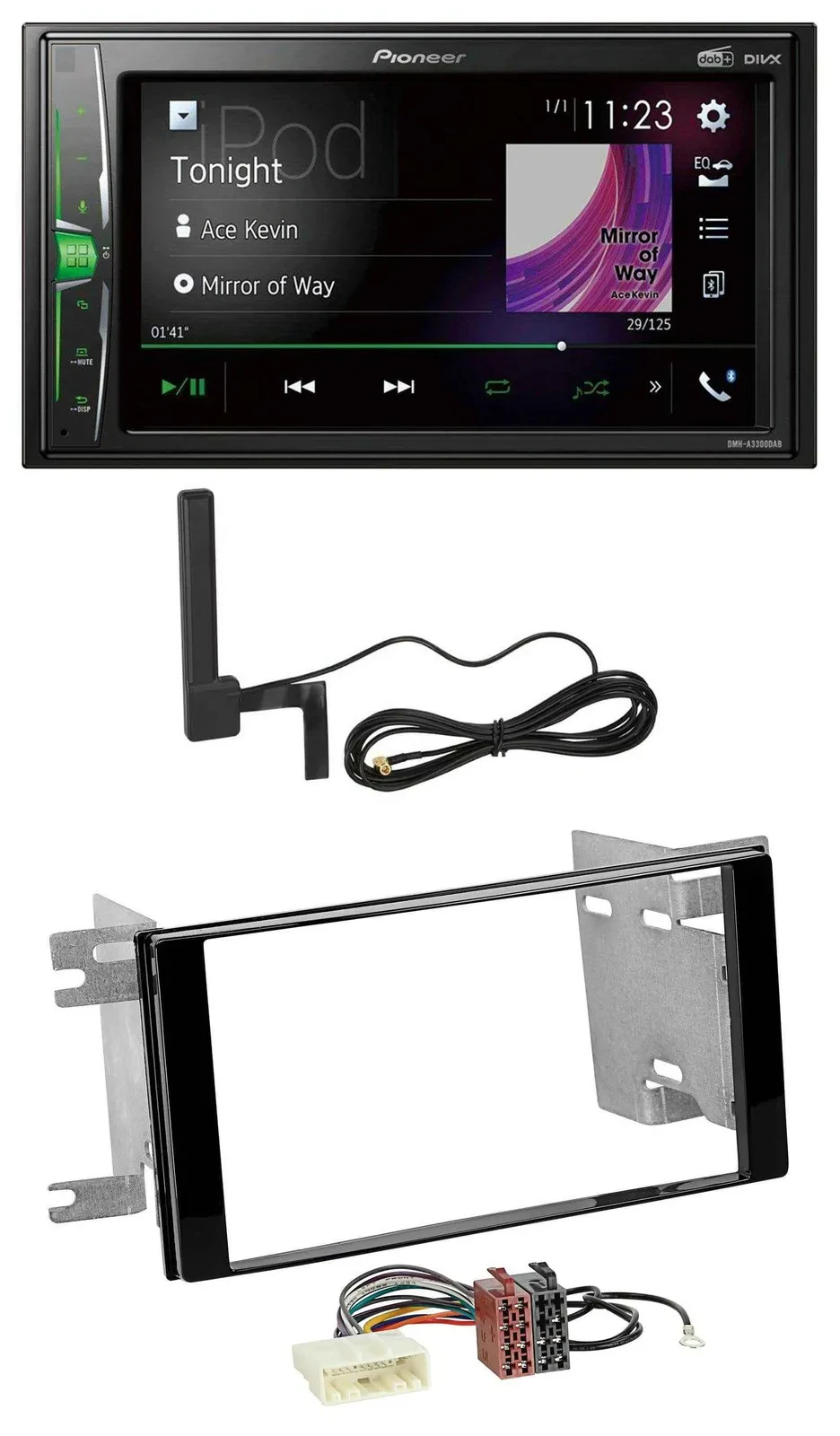 Pioneer MP3 DAB AUX 2DIN Bluetooth Autoradio für Subaru Impreza Forester 07-12