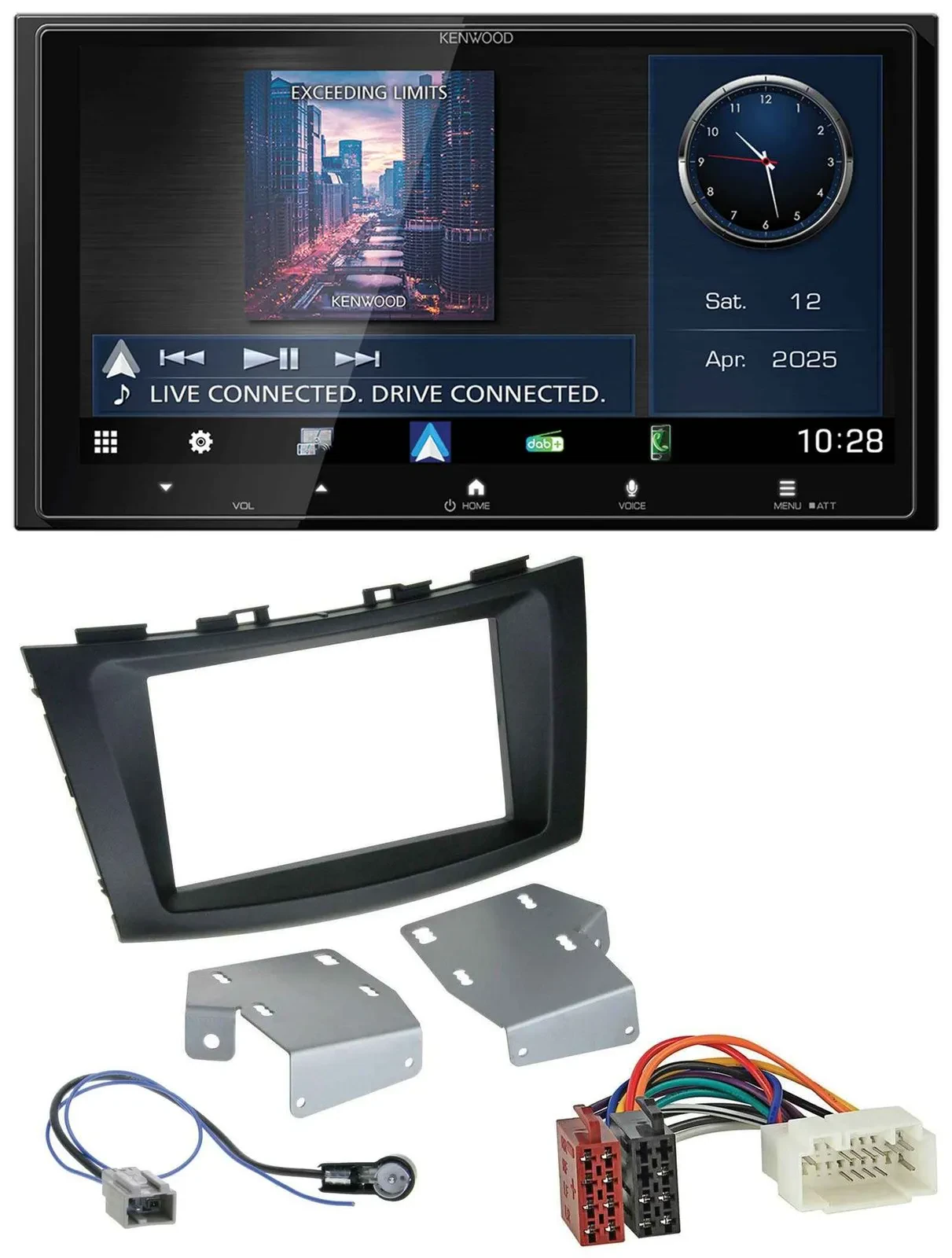 Kenwood Bluetooth 2DIN USB DAB MP3 Autoradio für Suzuki Swift (ab 2010)