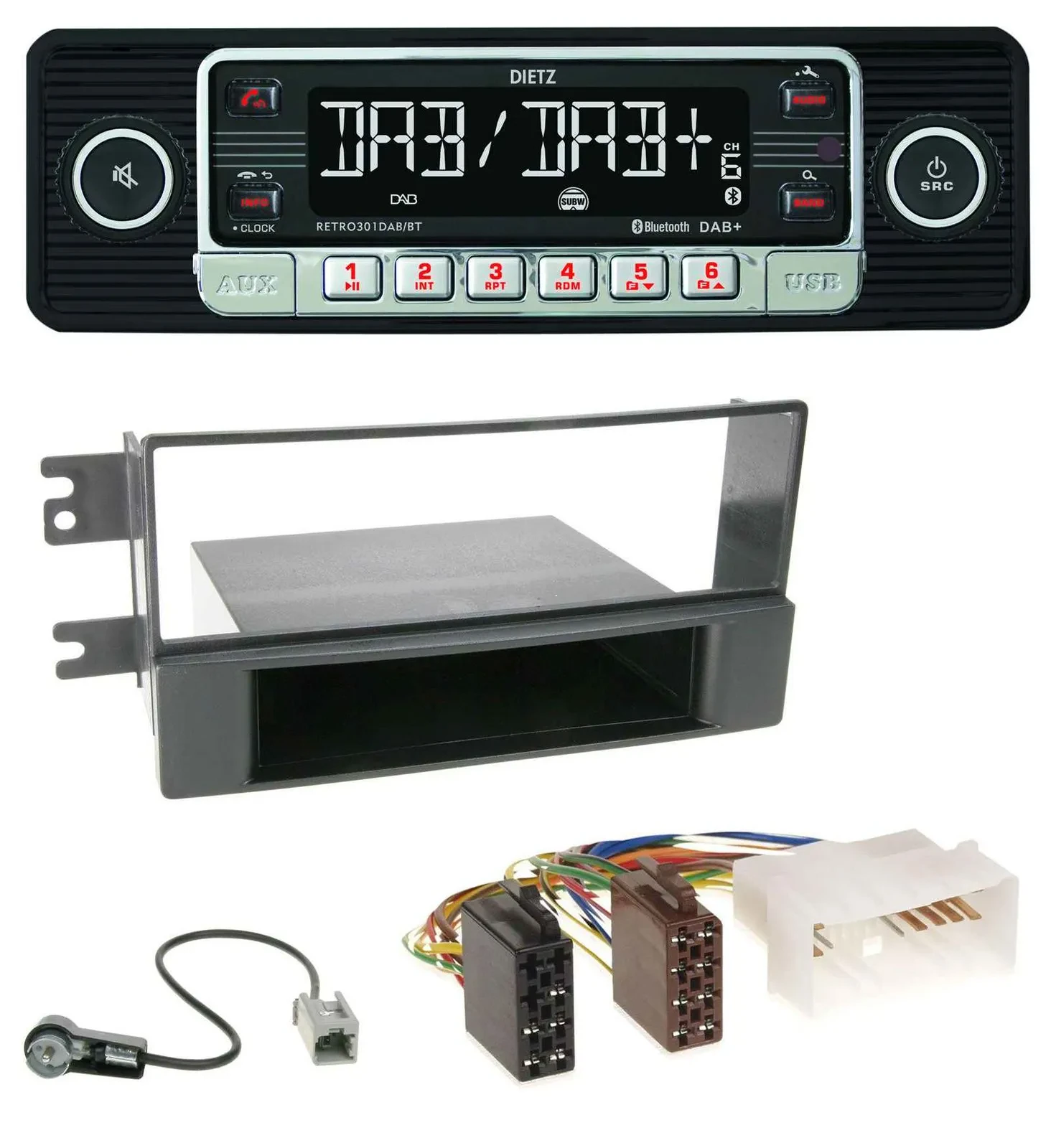 Dietz USB DAB MP3 Bluetooth Autoradio für Kia Cerato (ab 2007)