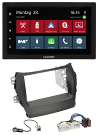 Blaupunkt MP3 Bluetooth DAB 2DIN USB Autoradio für Hyundai Santa Fe ab 12 ohne N