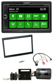 Blaupunkt Bluetooth 2DIN Lenkrad DAB USB TMC Navigation für Citroen C2 C3 Berlin