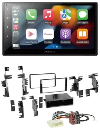 Pioneer DAB Bluetooth 2DIN USB MP3 Autoradio für Nissan Cube ab 09 Frontier ab 1