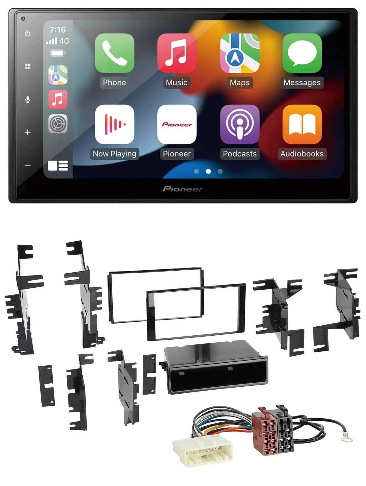 Pioneer DAB Bluetooth 2DIN USB MP3 Autoradio für Nissan Cube ab 09 Frontier ab 1