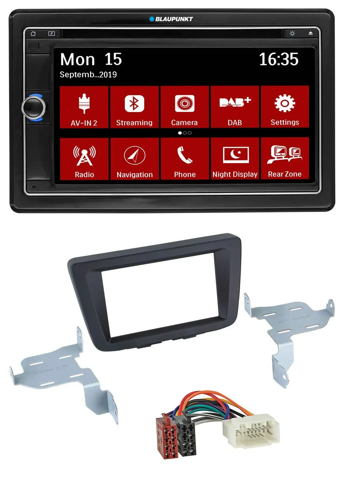 Blaupunkt Bluetooth DAB 2DIN USB DVD MP3 Autoradio für Suzuki Baleno EW ab 2016