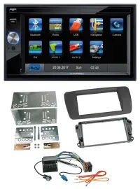 Blaupunkt SD Bluetooth 2DIN MP3 USB AUX Autoradio für Seat Ibiza ab 08 tuam-grey