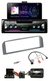 Pioneer USB Lenkrad Bluetooth DAB Autoradio für Alfa 147 GT anthrazit