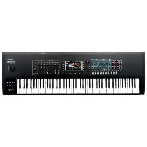 Roland Fantom-8EX 88-Key Synthesizer Workstation Keyboard, Black