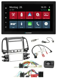 Blaupunkt Lenkrad Bluetooth DAB 2DIN USB Autoradio für Hyundai Santa Fe 10-12 3