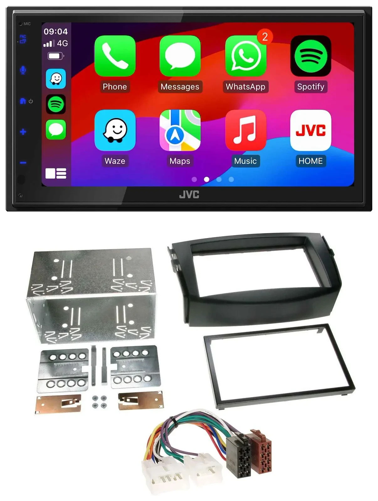 JVC Bluetooth 2DIN MP3 DAB USB Autoradio für Toyota RAV 4 (2006-2013)