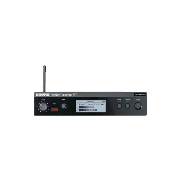 Shure P3T-H20 Half Rack Wireless Bodypack Transmitter, Band H20: 518.2-541.8 MHz