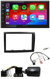Kenwood Lenkrad USB DAB 2DIN Bluetooth Autoradio für Citroen Jumper Peugeot Boxe