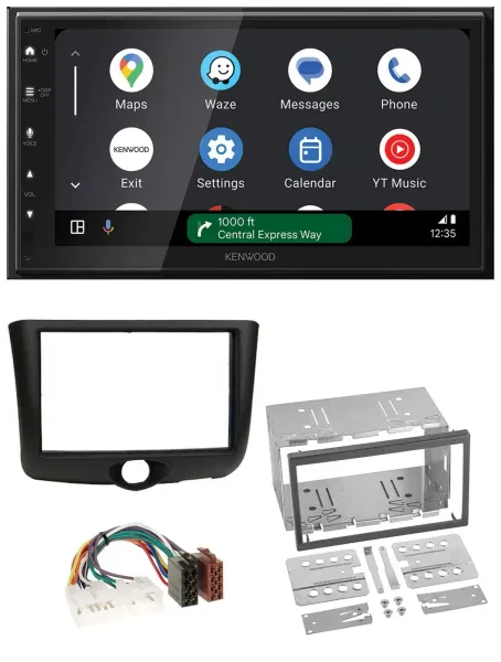 Kenwood DAB Bluetooth USB MP3 2DIN Autoradio für Toyota Yaris (1999-2003)