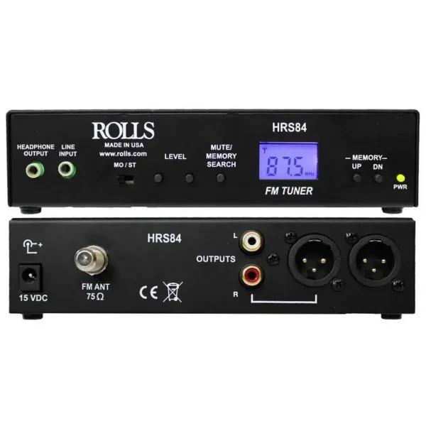 Rolls HRS84 FM Digital Tuner with XLR Outputs