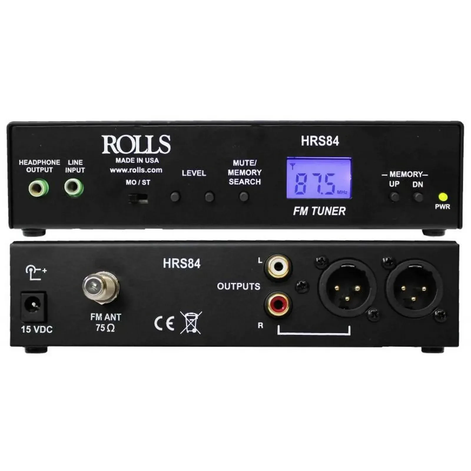 FM-тюнер Rolls HRS84 с XLR-выходами