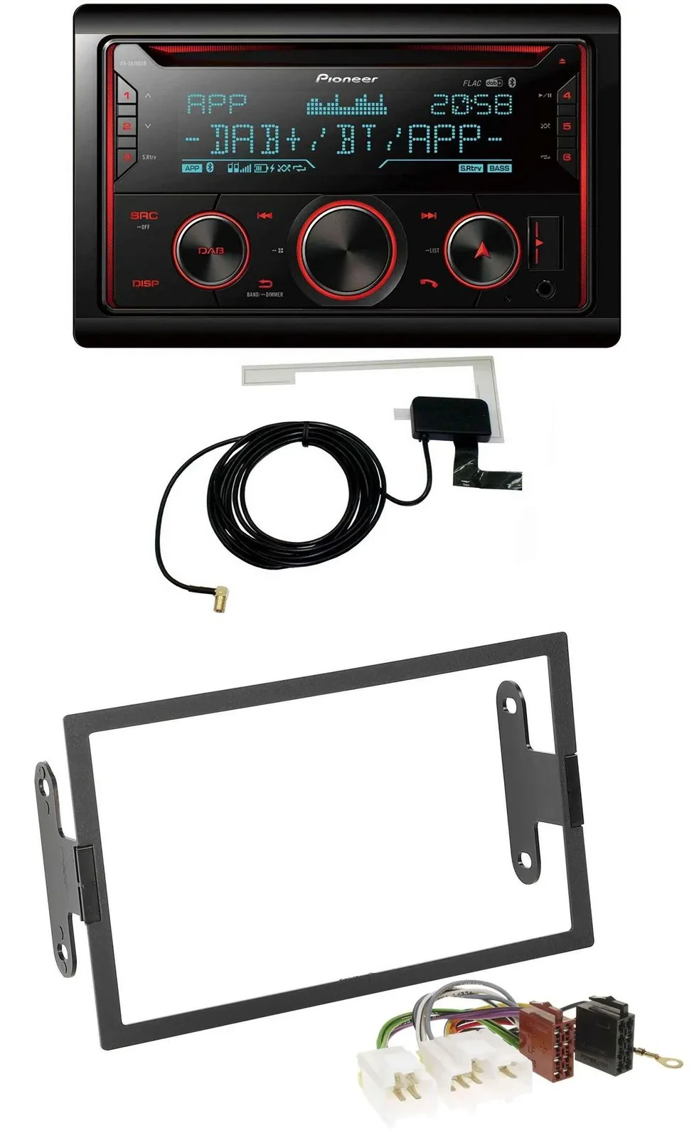 Автомагнитола для Nissan Pathfinder/Quest/Sentra Pioneer 2DIN CD USB Bluetooth DAB MP3