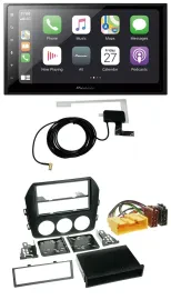 Pioneer USB MP3 2DIN Bluetooth DAB Autoradio für Mazda MX 5 (NC, ab 2008)