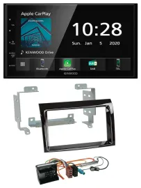 Kenwood Bluetooth MP3 DAB USB 2DIN Autoradio für Citroen Jumper 2006-2011 Piano