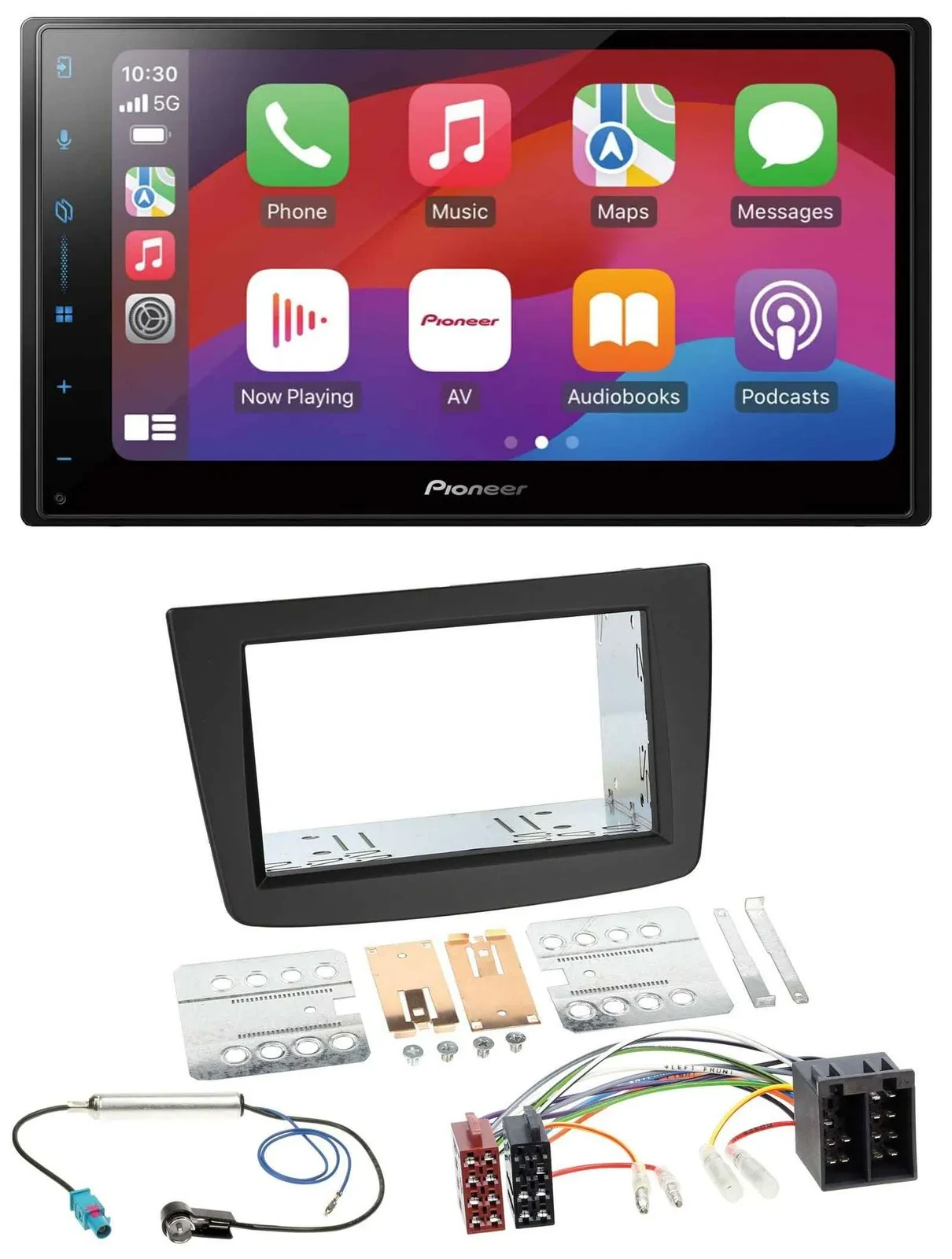 Pioneer DAB USB MP3 Bluetooth 2DIN Autoradio für Alfa Romeo Mito 08-14 955 ISO s