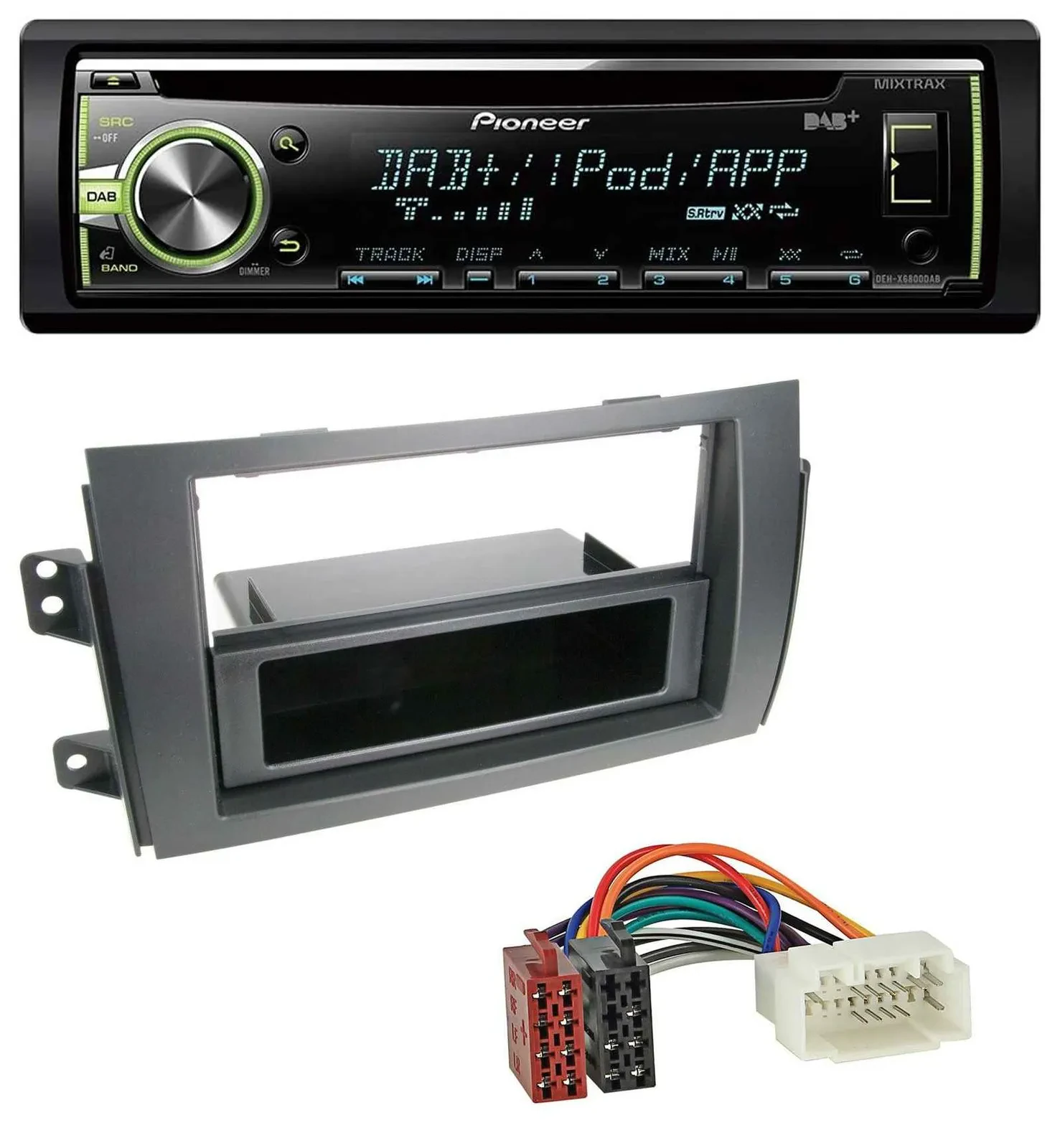 Pioneer DAB USB MP3 AUX CD Autoradio für Fiat Sedici, Suzuki SX 4