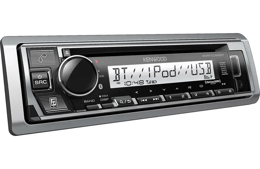 Автомагнитола для морского применения Kenwood KMR-D382BT 1 DIN, Bluetooth, CD