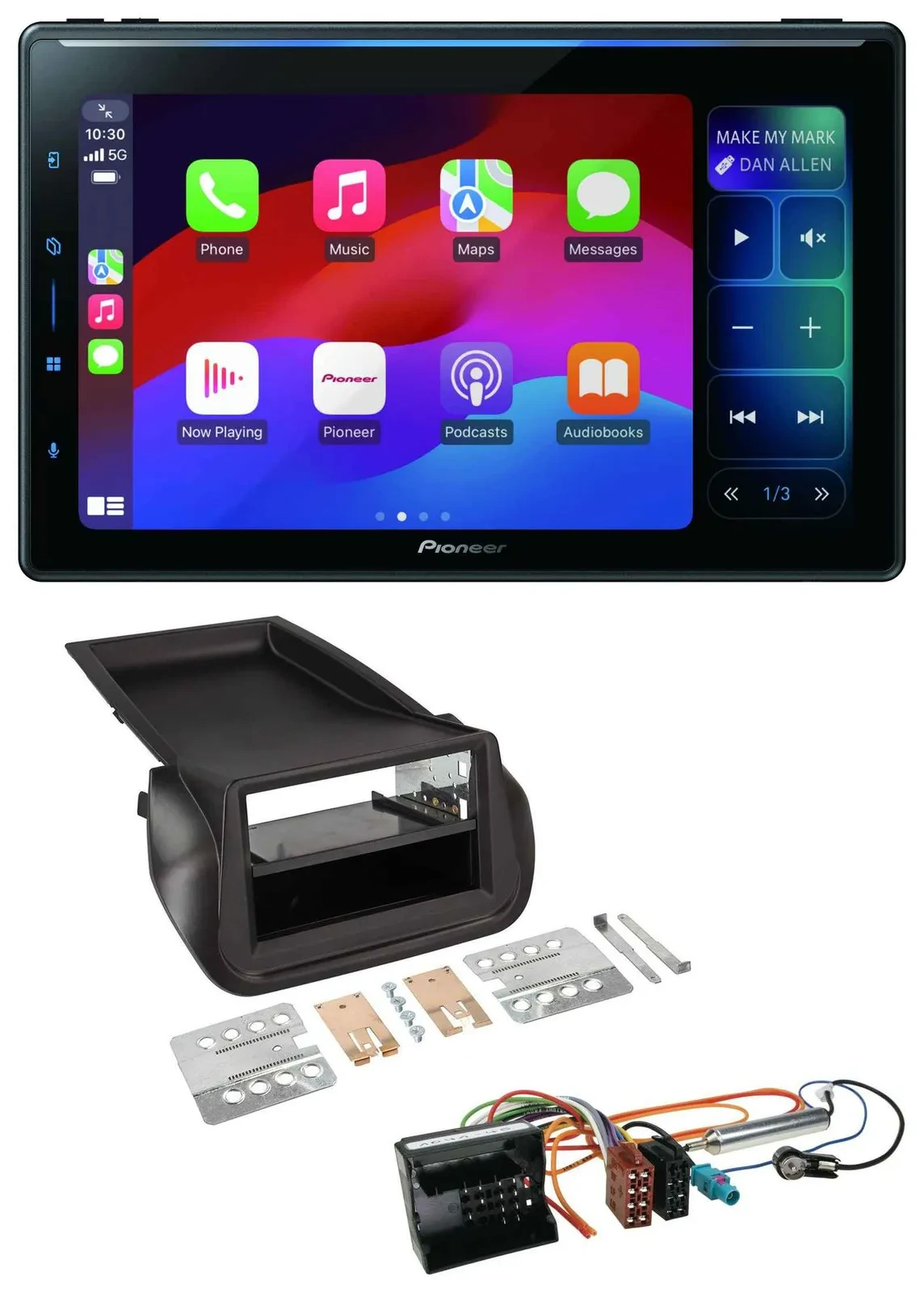 Pioneer Bluetooth DAB MP3 USB Autoradio für Citroen Nemo Peugeot Bipper ab 2008