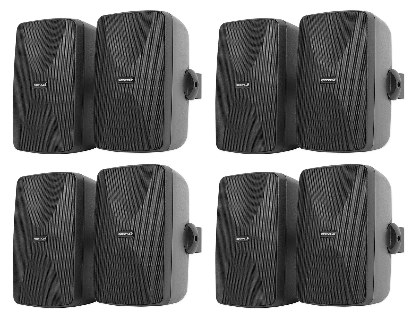 Настенная акустика Rockville WET-7020B Black 5.25" 40W (8 штук)