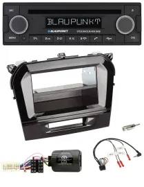 Blaupunkt Lenkrad Bluetooth DAB CD USB Autoradio für Suzuki Vitara ab 2015 piano