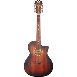 Электроакустическая 12-струнная гитара D'Angelico Premier Fulton LS Cutaway Grand Auditorium Aged Mahogany