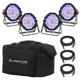 Eliminator Lighting MEGA FLAT PAK EP Lighting System with 4x Pars idjnow