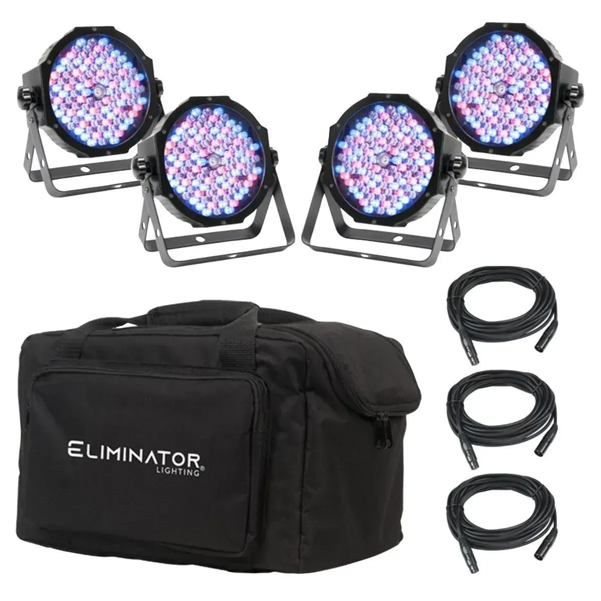 Светодиодный прибор Eliminator Lighting MEGA FLAT PAK EP с аксессуарами (4 штуки)
