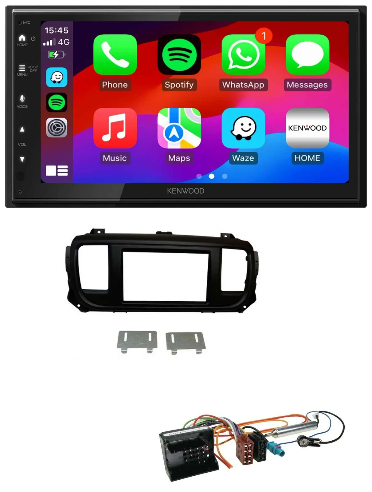 Автомагнитола для Citroen Jumpy/Dispatch/Spacetou Kenwood 2DIN, DAB, Bluetooth, USB, MP3