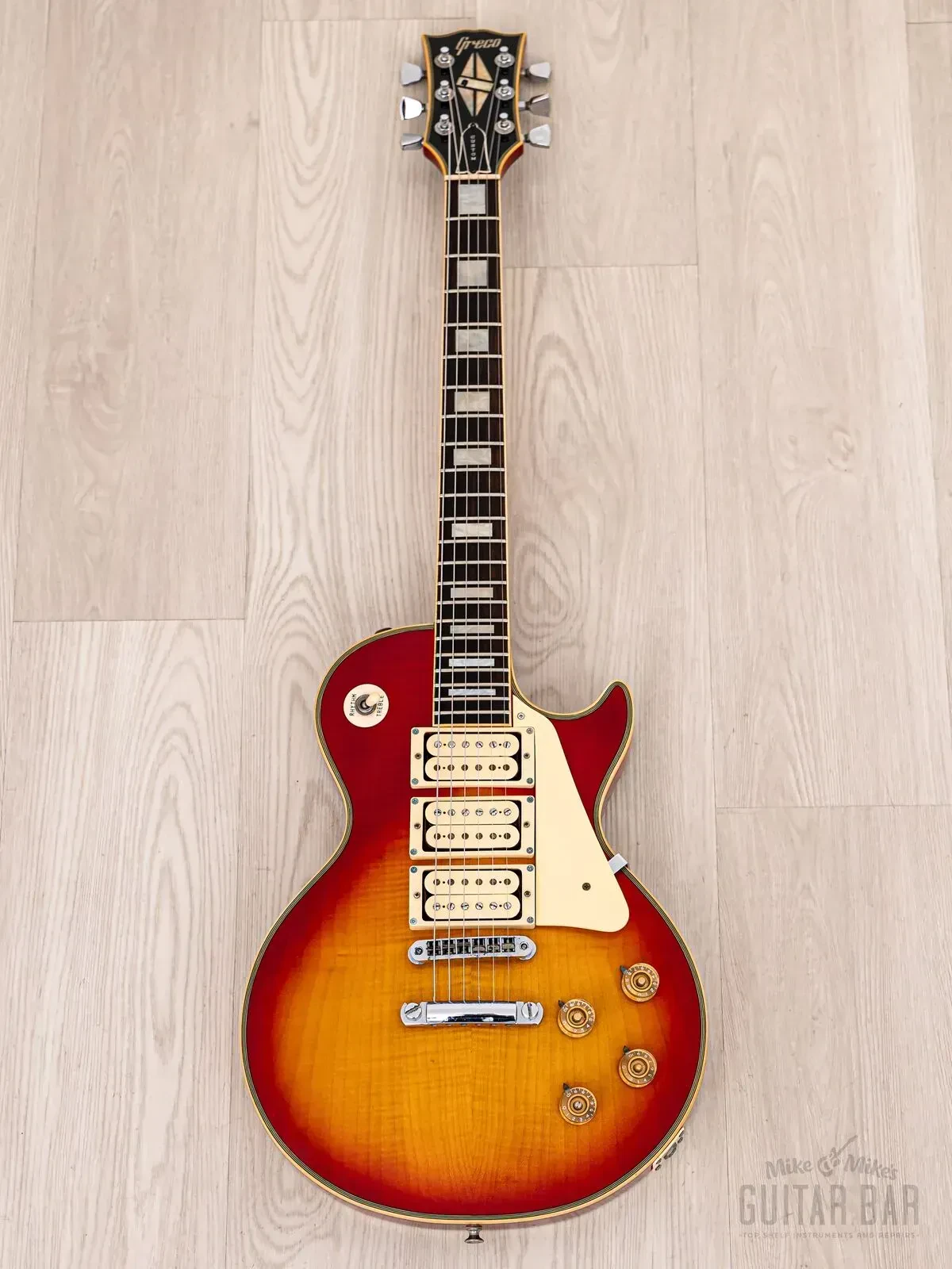 Электрогитара Greco EG600 Custom HHH Cherry Sunburst w/gigbag Japan 1978