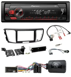 Автомагнитола для Honda Accord 2013–2015 Pioneer 1-DIN, DAB, USB, поддержка управления с руля, MP3