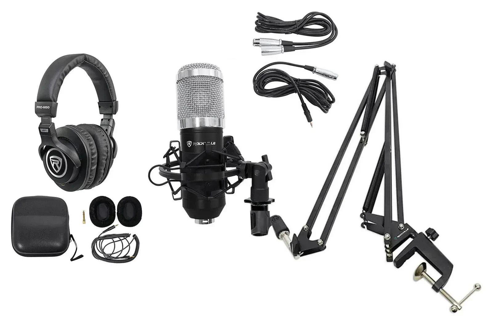 Комплект для подкастов Rockville RCM01+DMS40+Pro-M50