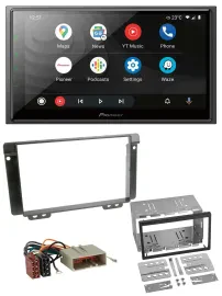 Pioneer USB 2DIN DAB MP3 Bluetooth Autoradio für Land Rover Freelander 2004-2006