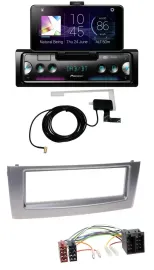Pioneer DAB Bluetooth MP3 USB Autoradio für Fiat Punto Grande Punto ab 05 grau