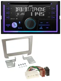 Автомагнитола для SsangYong Rexton (с 2013) JVC 2-DIN, DAB, Bluetooth, CD, USB, MP3