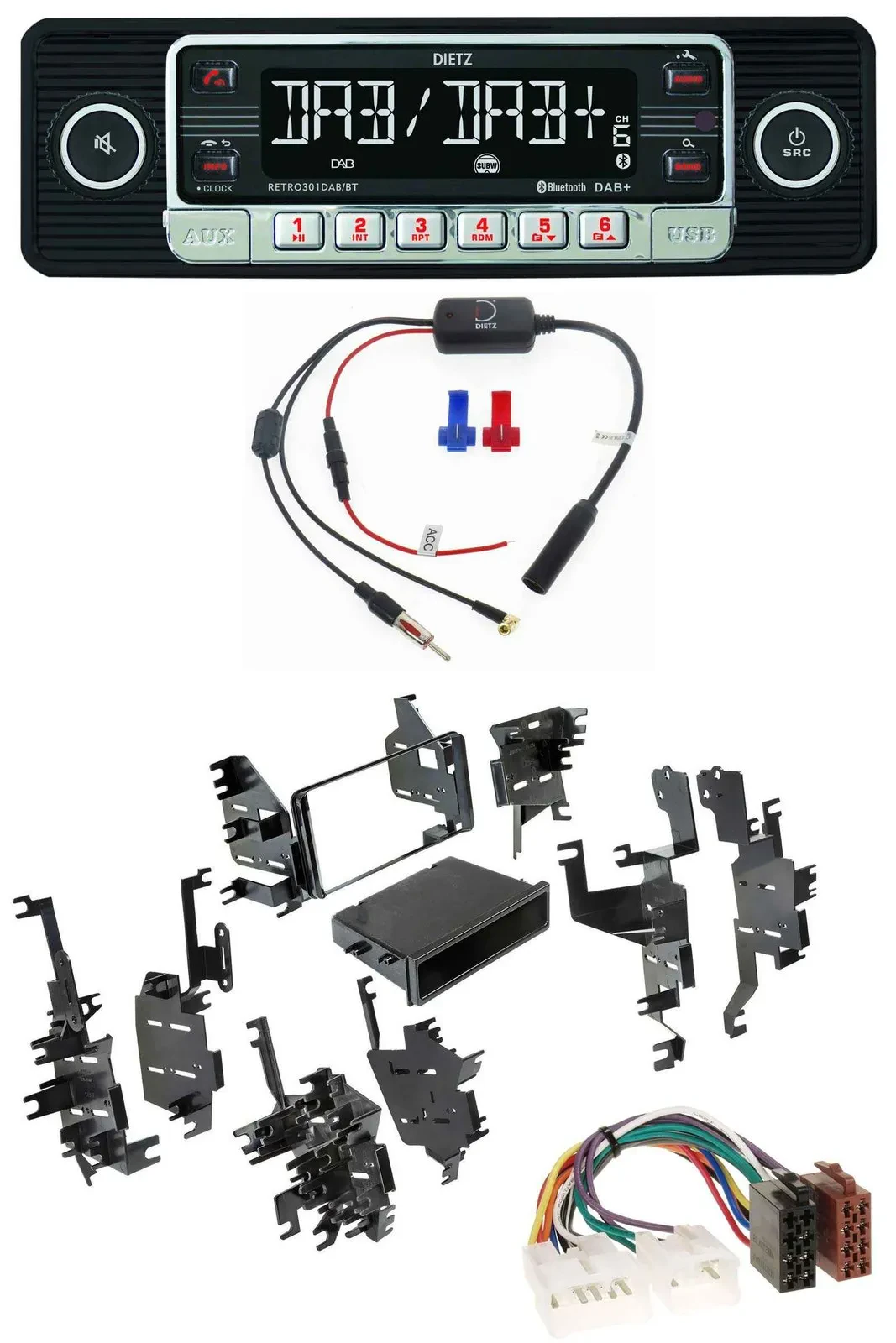 Dietz MP3 DAB Bluetooth USB Autoradio für Toyota Tundra / Celica / FJ