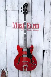 Бас-гитара Hagstrom Viking Bass Semi Hollow Body Wild Cherry