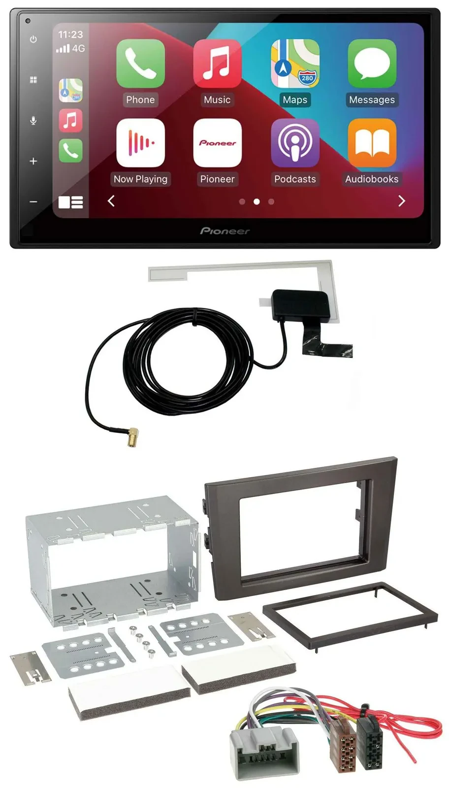 Автомагнитола Pioneer 2DIN USB Bluetooth DAB MP3 для Volvo XC90 (2002–2014), 14-pin