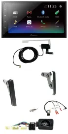 Автомагнитола для Toyota RAV4 2001–2005 Pioneer 2DIN, DAB, Bluetooth, USB, поддержка управления на руле