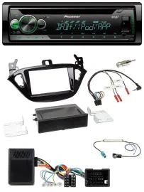 Pioneer USB MP3 DAB Lenkrad CD Autoradio für Opel Adam ab 2013 Corsa E Ablage