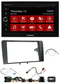 Blaupunkt Lenkrad DVD Bluetooth DAB 2DIN USB Autoradio für Audi A3 8P 2003-2012