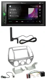 Автомагнитола Pioneer 2DIN, Bluetooth, DAB, AUX, MP3 для Hyundai i20 (2012–2014, ручной климат)