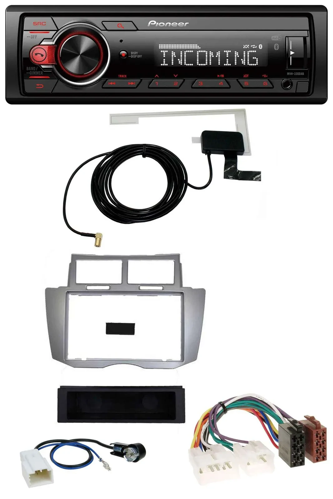 Автомагнитола для Toyota Yaris Pioneer USB MP3 DAB Bluetooth (2007–2011)